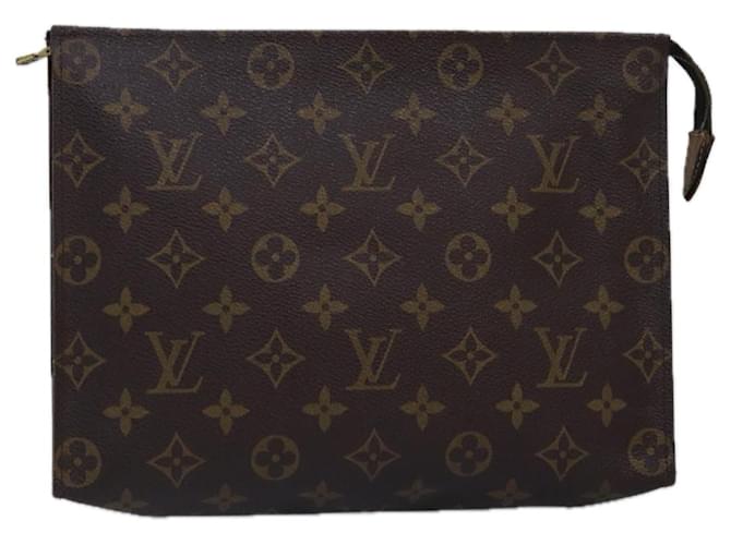 LOUIS VUITTON Monogram Poche Toilette 26 Pouch M47542 LV Auth 77272 Monograma Lona  ref.1422694