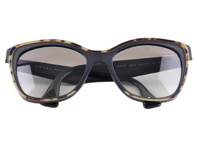 Prada Lunettes de soleil noir Plastique  ref.1422709