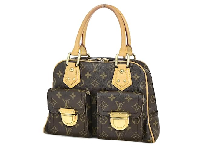 Louis Vuitton Manhattan PM Marrom Lona  ref.1422728