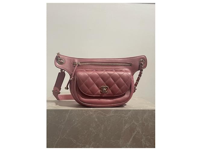 CHANEL  Handbags T.  Leather Pink  ref.1422778