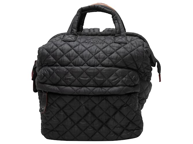 Autre Marque Black MZ Wallace Quilted Nylon Backpack Cloth  ref.1422891