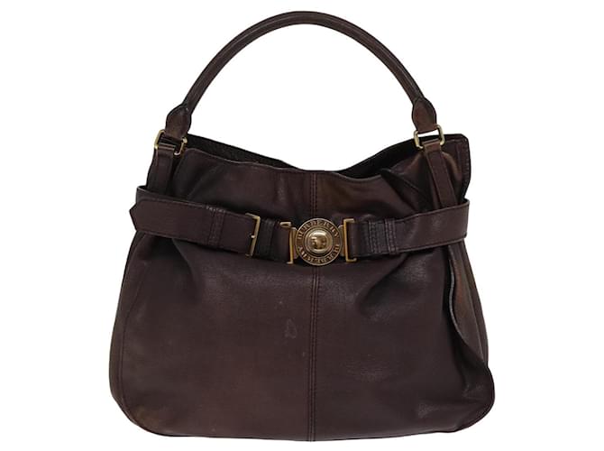 Burberry Cuir Marron  ref.1422923