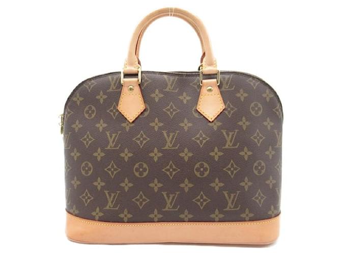 Sac à main Louis Vuitton Alma PM en toile M51130 en très bon état Marron  ref.1422948