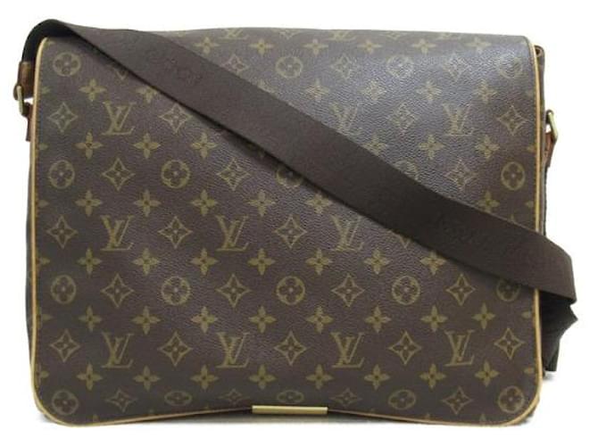 Louis Vuitton Abbesses Shoulder Bag Canvas Crossbody Bag M45257 in Very Good Condition Brown Cloth  ref.1422965