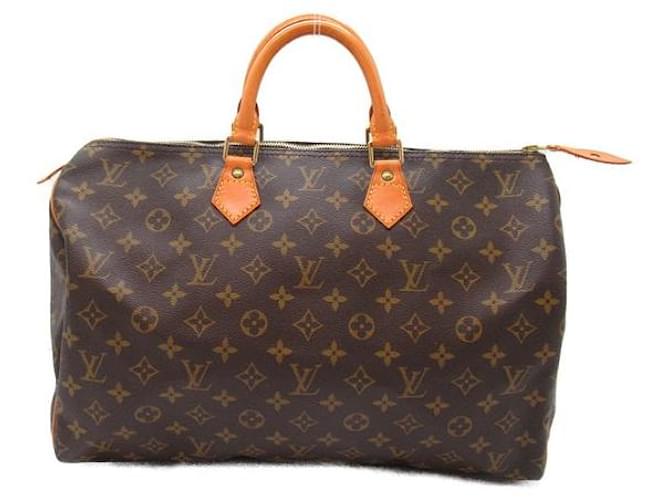 Louis Vuitton Speedy 40 Canvas Handbag M41522 in Very Good Condition Brown Cloth  ref.1422973