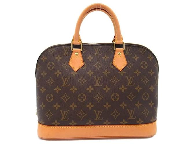 Louis Vuitton Alma PM Canvas Handtasche M51130 in gutem Zustand Braun Leinwand  ref.1422974