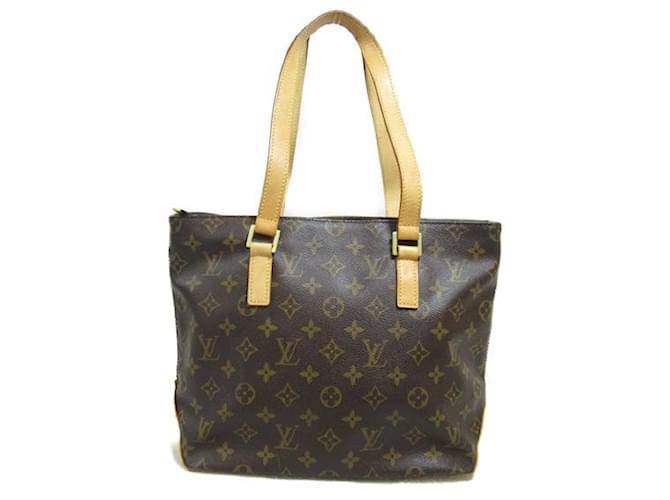 Louis Vuitton Cabas Piano Canvas Tote Bag M51148 in Very Good Condition Brown Cloth  ref.1422983