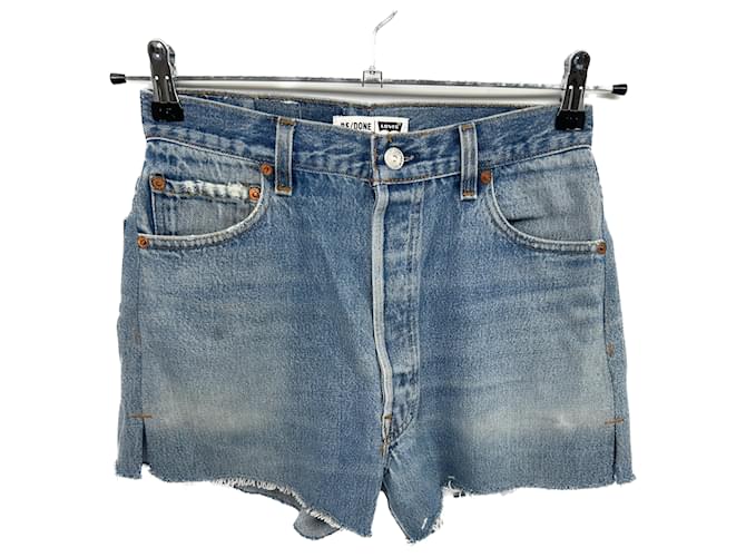 Autre Marque RE/DONE X LEVI'S  Shorts T.US 26 Cotton Blue  ref.1423080