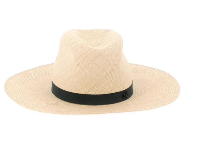 MAISON MICHEL  Hats T.International L Wicker Beige  ref.1423109