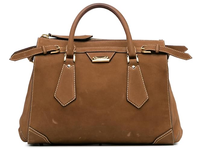 Borsa in suede Burberry Brown Prorsum Marrone Svezia Pelle  ref.1423180