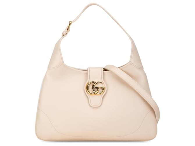 Gucci Marrón Mediano Cuero Aphrodite Crossbody Castaño Beige Becerro  ref.1423237