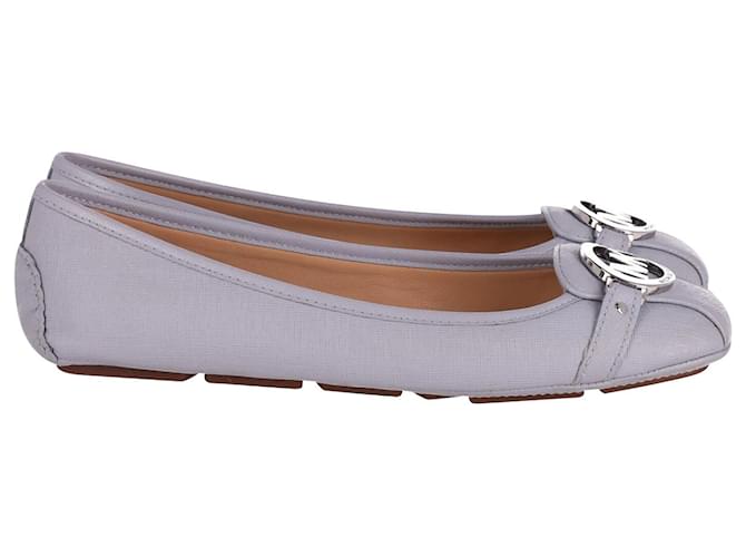 Michael Kors Fulton Moccasin Flats in Pastel Blue Leather ref.1423296 Joli Closet