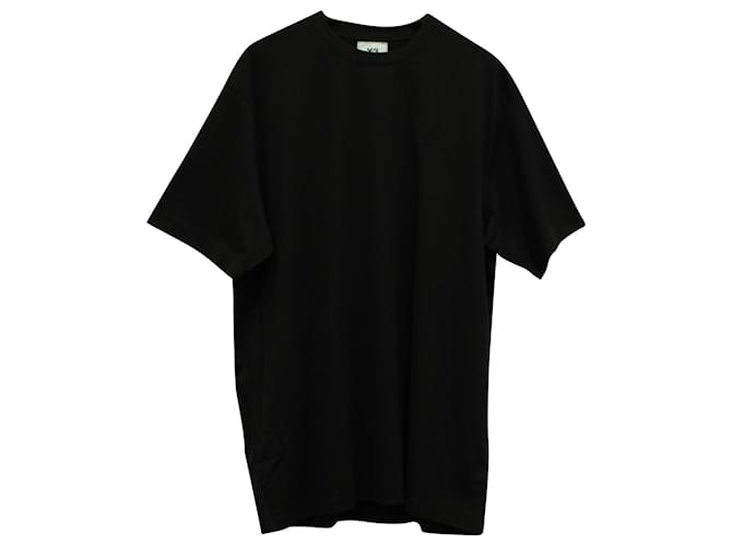 Y3 T-shirt classique Y-3 avec logo sur la poitrine en coton noir  ref.1423298