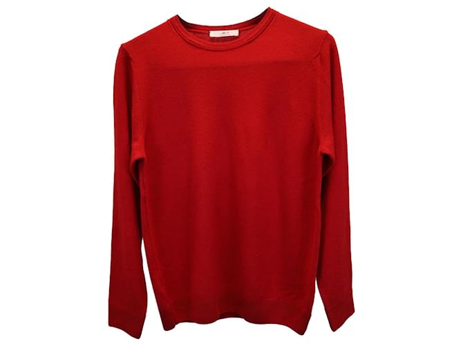 Autre Marque Mr. P Crewneck Sweater in Red Wool  ref.1423322