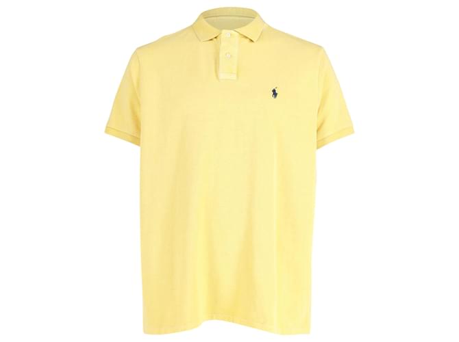 Polo Ralph Lauren Polo Shirt in Yellow Cotton  ref.1423329