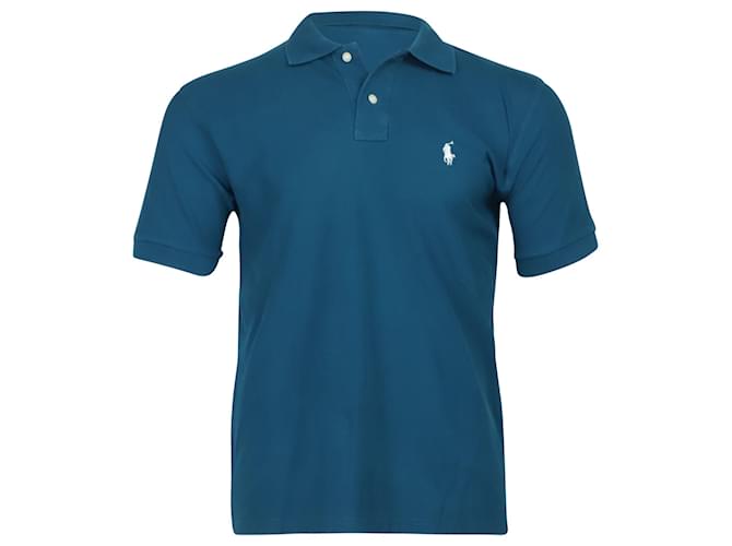 Polo Ralph Lauren Polo Shirt in Blue Cotton  ref.1423334