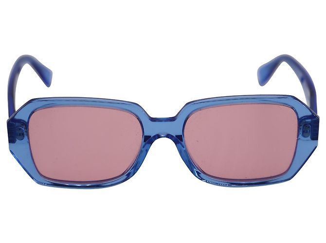 Autre Marque Retrosuperfuture Limone Wagwan Bubbagum Rectangular Sunglasses in Blue Acetate