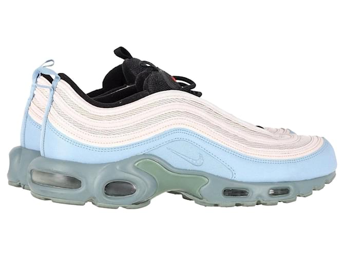 Nike Air Max Plus 97 Layer Cake Sneakers in Light Blue Leather ref.1423378 Joli Closet