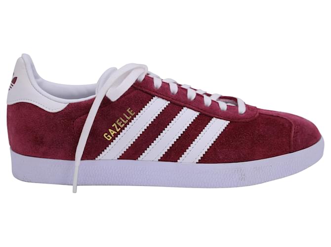 Autre Marque Adidas Gazelle Sneakers in Burgundy Suede Dark red  ref.1423379