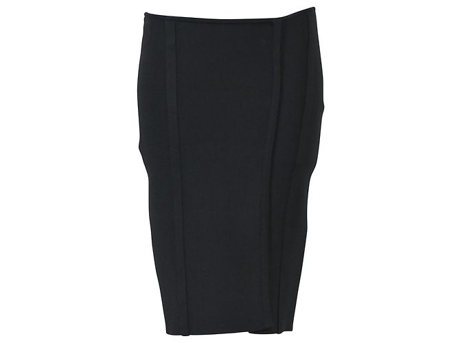 Herve Leger Bleistiftrock aus schwarzem Polyester