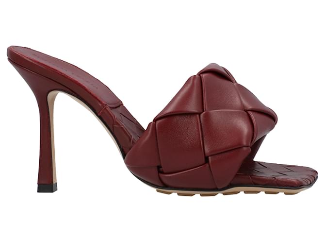 Bottega Veneta Lido Mule red Leather  ref.1423518