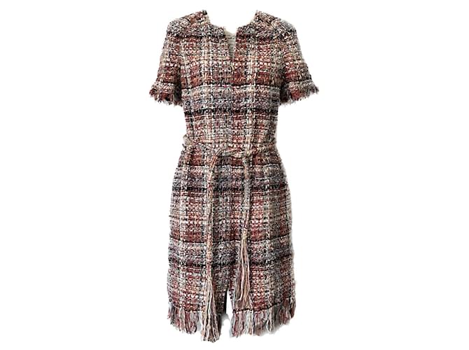 Chanel 9K$ Ribbon Tweed Runway Dress Multiple colors  ref.1423717