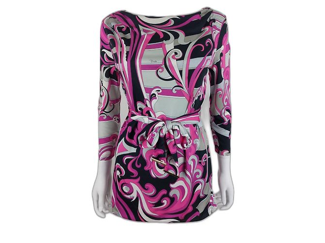 Emilio Pucci multicolored viscose tunic Multiple colors