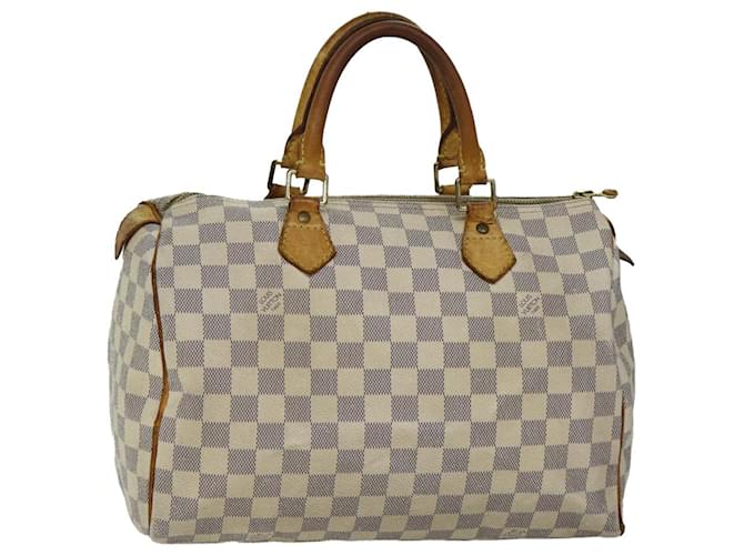 LOUIS VUITTON Damier Azur Speedy 30 Hand Bag N41533 LV Auth 76769  ref.1423749