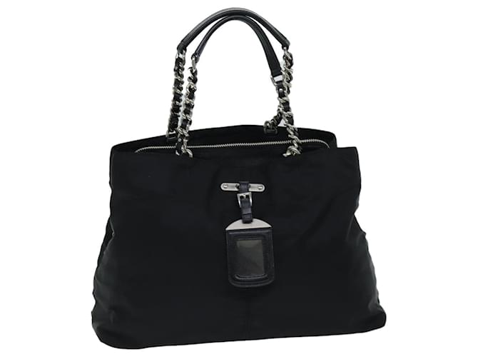 PRADA Tote Tasche Nylon Schwarz Auth 75367  ref.1423755