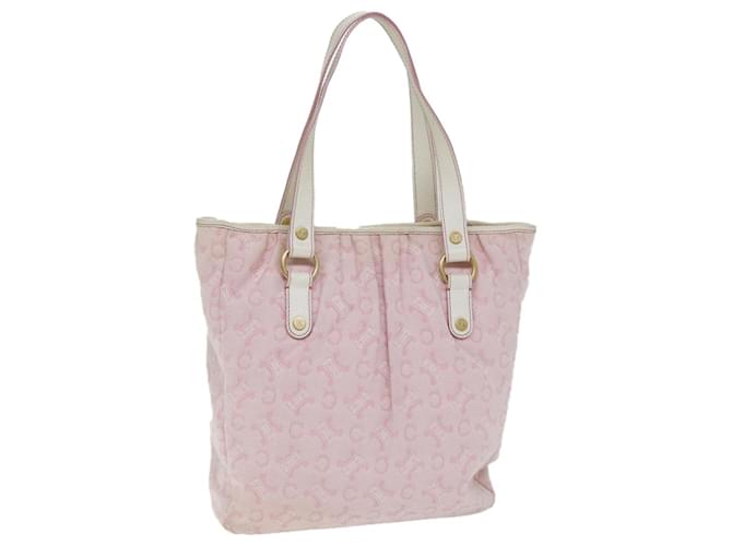 Céline Bolsa de ombro em lona Macadam Celine C rosa Auth 77385  ref.1423756