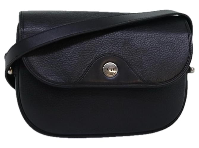 Borsa a spalla Christian Dior in pelle nera Auth bs14945 Nero  ref.1423764