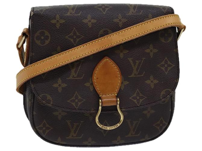 LOUIS VUITTON Monogram Saint Cloud MM Sac à épaule M51243 LV Auth th4953 Toile Monogramme  ref.1423765