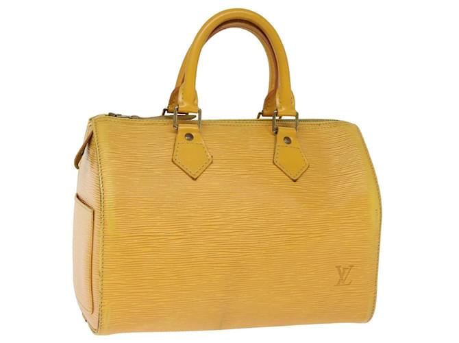 LOUIS VUITTON Epi Speedy 25 Hand Bag Tassili Yellow M43019 LV Auth ep4513 Leather  ref.1423767