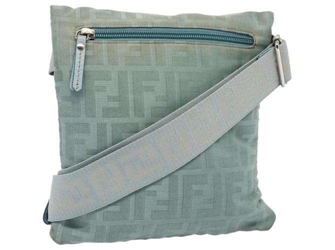 FENDI Zucca Canvas Waist bag Light Blue Auth 77335 Cloth  ref.1423791