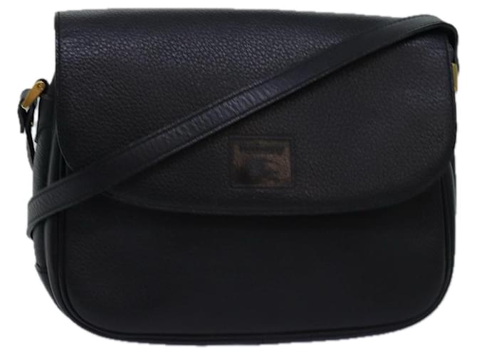 Autre Marque Bolso de hombro Burberrys de cuero negro Auth ep4503  ref.1423794