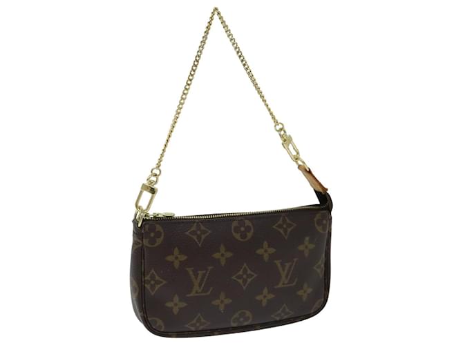 LOUIS VUITTON Monogram Mini Pochette Accessoires Pouch M58009 LV Auth am6312 Monograma Lona  ref.1423809