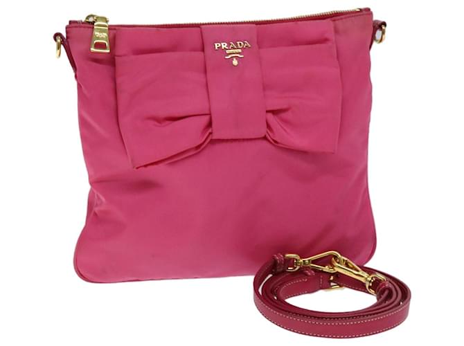 PRADA Shoulder Bag Nylon Pink Auth ac3015  ref.1423829