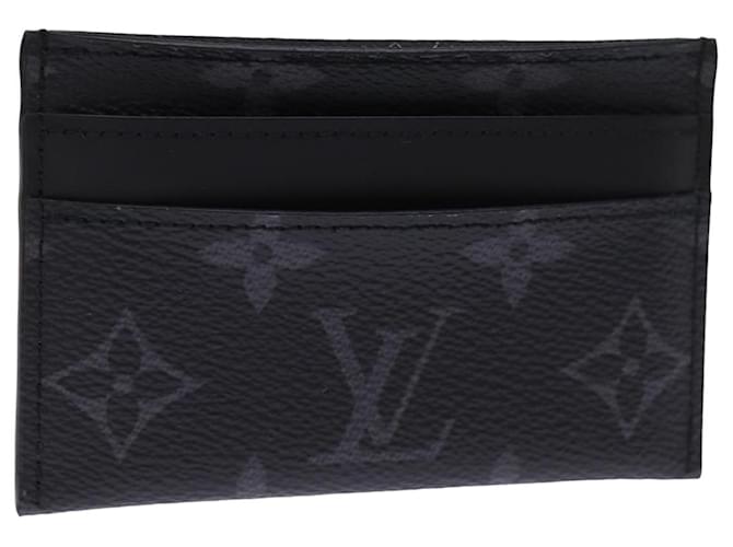 LOUIS VUITTON Monogram Eclipse Porte Cartes double M62170 Auth 76438 Monogramme  ref.1423831