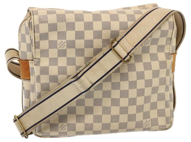 LOUIS VUITTON Sac à épaule Damier Azur Naviglio N51189 LV Auth 76924  ref.1423856