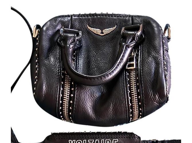 Zadig & Voltaire Sunny nano studs noir en fourrure