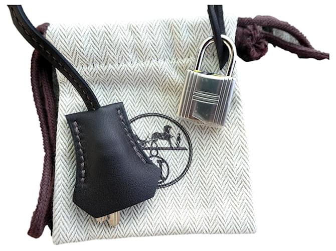campana, cremallera, nuevo candado hermès para bolso kelly o birkin Gris 