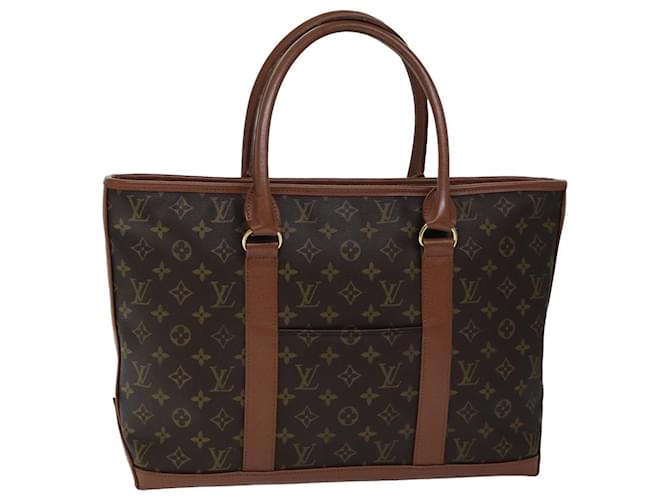 LOUIS VUITTON Sac Weekend PM Monogram M42425 LV Auth 76779 Toile Monogramme  ref.1423915