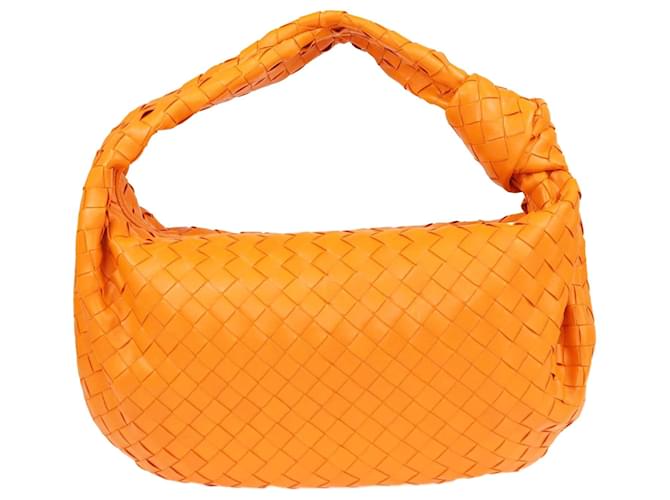 Bolsa Jodie Intrecciato Laranja da Bottega Veneta Couro  ref.1423984