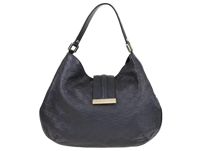 Gucci Hobo Vintage Web Feminino em Guccissima Marrom Escuro Couro  ref.1424003