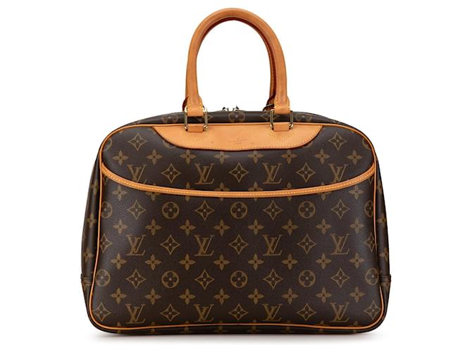 Sac à main Deauville Monogram Louis Vuitton marron Cuir  ref.1424113