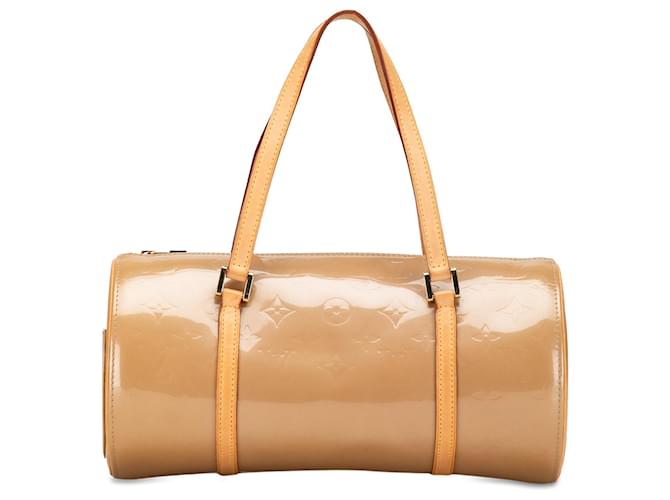 Tan Louis Vuitton Monogram Vernis Bedford Tasche Kamel Leder  ref.1424121