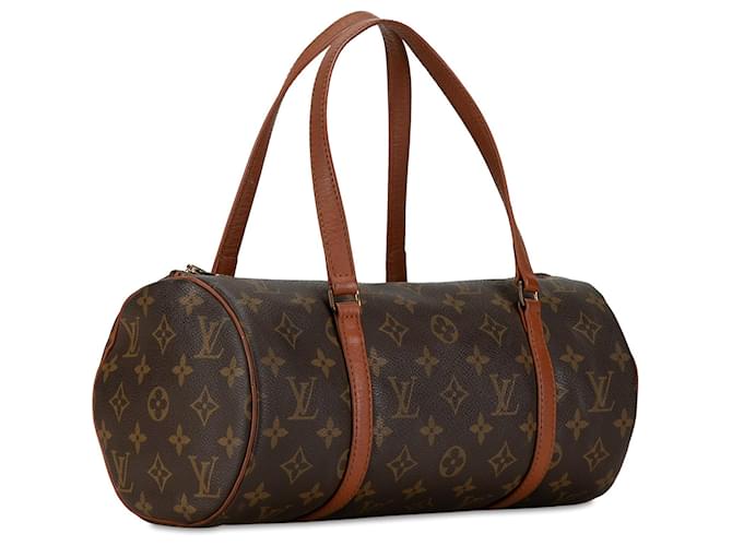 Sac à main Papillon 30 Monogram Louis Vuitton marron Cuir  ref.1424126