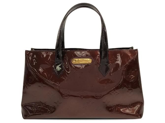 Borsa a mano Wilshire PM in Vernis Monogramma Louis Vuitton rossa Rosso Pelle  ref.1424134