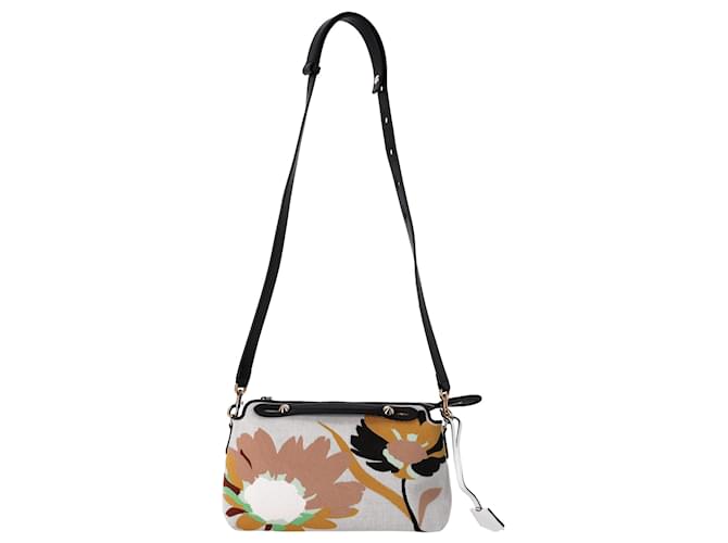Sac Fendi By The Way Large en toile multicolore brodé de fleurs  ref.1424279