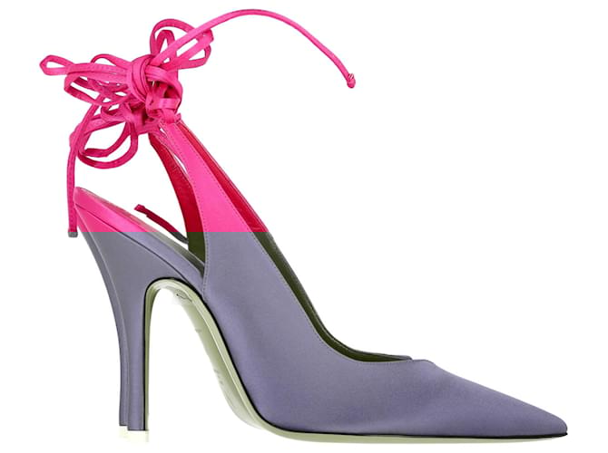 パンプス THE ATTICO VENUS SATIN SLINGBACK Venus'' black slingback for Women | THE ATTICO®